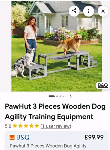 Pawhut piece wooden dog - pawhut,