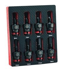 Britool Hallmark 8pc 1/2" Flexi Impact Hex / Allen Bit Socket Set