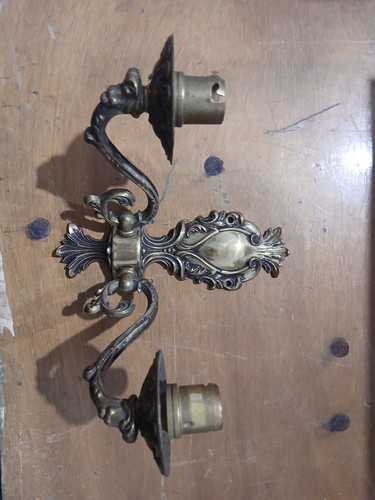 Vintage brass wall lights - vintage,