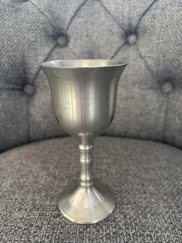 Pewter wine goblet - pewter,