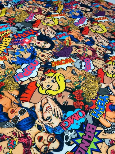Pop art fabric print - art, by