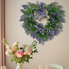 Valentine's Day Wreath Lavender Wreath Valentines Day Decoration for Front Door