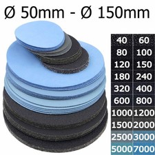 Fine Sanding Discs Velcro Unpunched Wet Sanding 50mm-150mm Waterproof Eccentric
