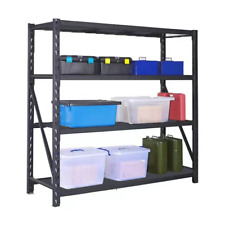 Black Heavy Duty Industrial Racking With Metal Shelves 1830mm H x 1200mm W x 600