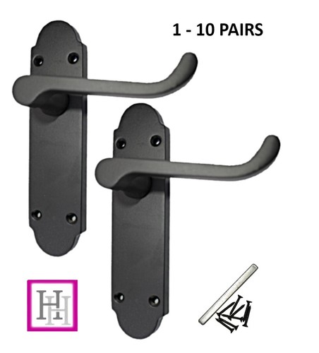Door handles matt black finish - matt,