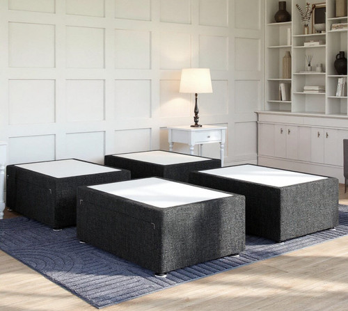New split grey divan - new:,