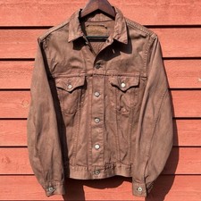 Vintage 80s Levi’s Denim Jacket Mens Size XS/Small Overdyed Brown