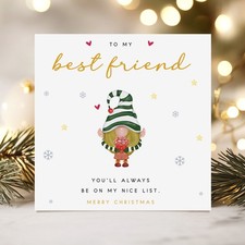 Best Friend Christmas Card –