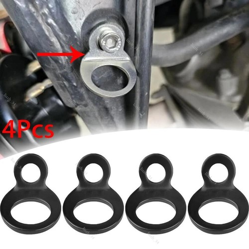 Black motorcycle parts - 4x,
