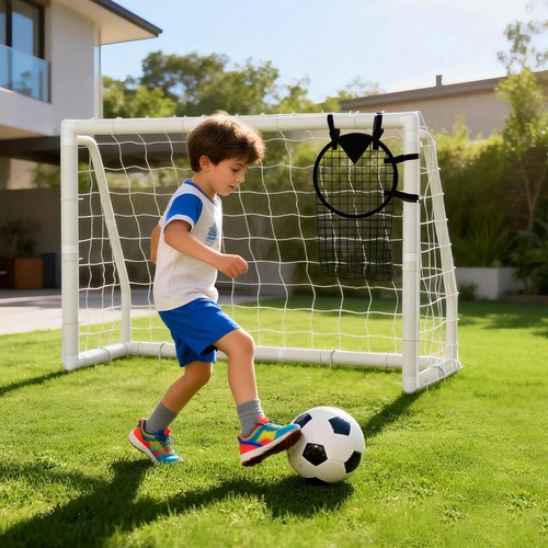 Folding soccer goal - goal, portable