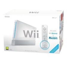 Wii Console White Sports Resort Pak + 2 Games + Original Remote Plus Original Packaging Damaged