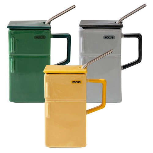 Retro fridge shaped ceramic - 1x,