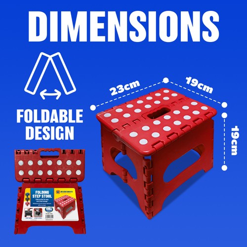 Folding handy step stool - step, 120kg