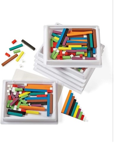 Cuisenaire colored rods - colored,