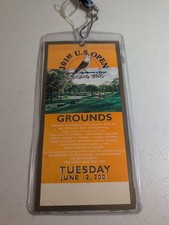 Vintage US Open Golf Tournament Passes  From 2001 Practice Rounds