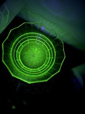Uranium Green Glass Bowl