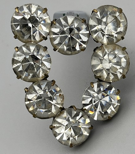 Vintage rhinestone dress clip - vintage,