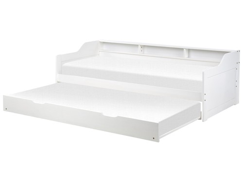 Wooden single trundle bed - wooden, eu