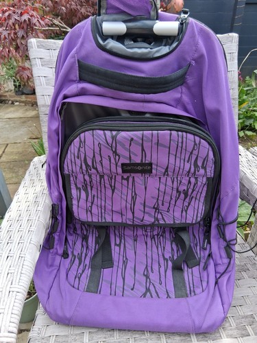 Purple samsonite backpack - samsonite, with
