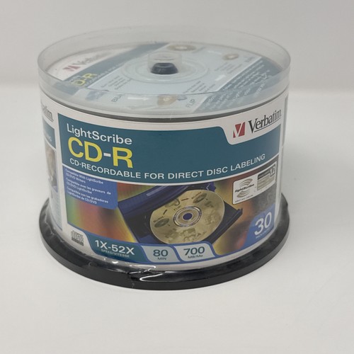New verbatim lightscribe - new, cd-r