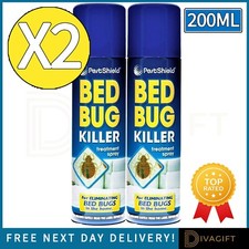 2 x BED BUG KILLER SPRAY 200ML