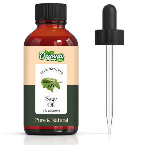 Sage essential oil 100 pure - essential, 100%