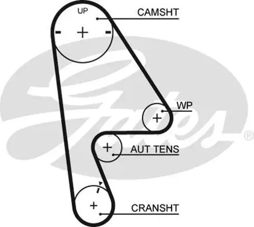 Timing belt 5410xs gates - belt, for