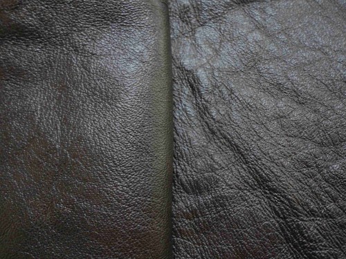Dark brown thick distressed - brown,