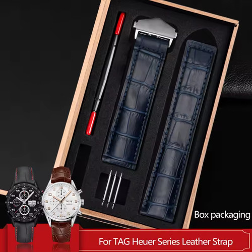 Crocodile leather strap - leather,