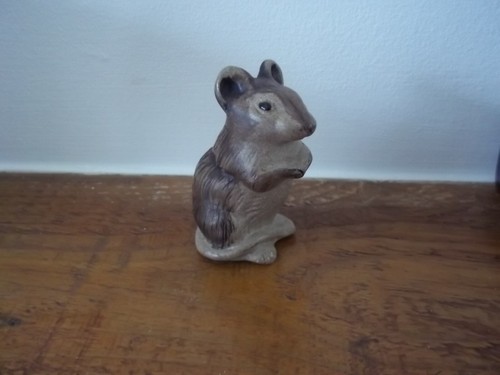 Poole pottery stoneware mouse - pottery,