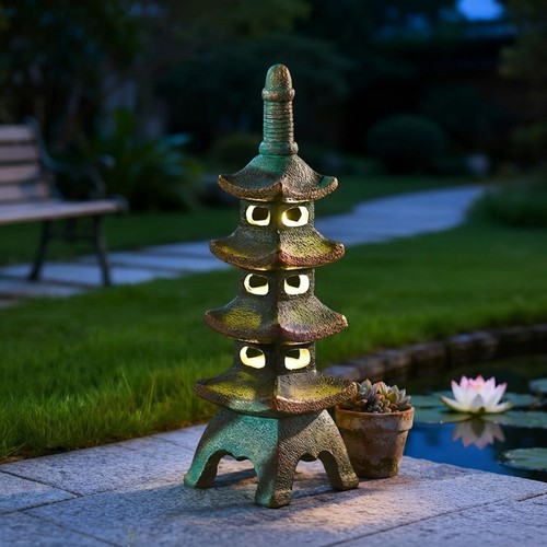 Japanese solar pagoda - pagoda, garden