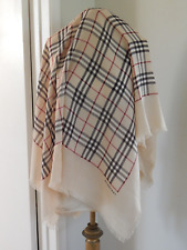 BURBERRY Nova Check Lightweight 100% Wool Large Square Scarf