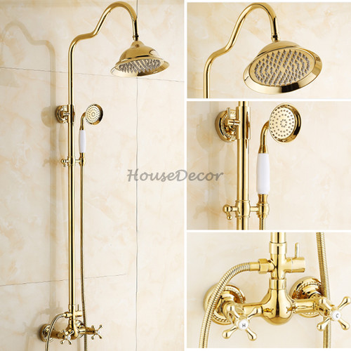 Gold polished brass bathroom - gold,