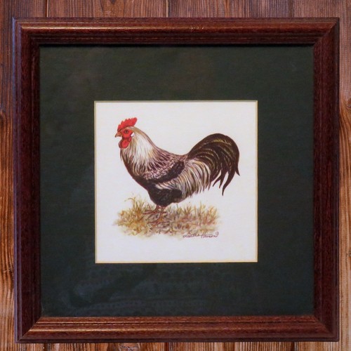 Hallmark framed rooster print - ,