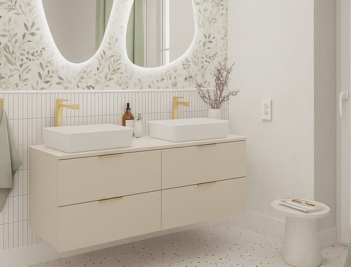 Double vanity unit 120cm - double,