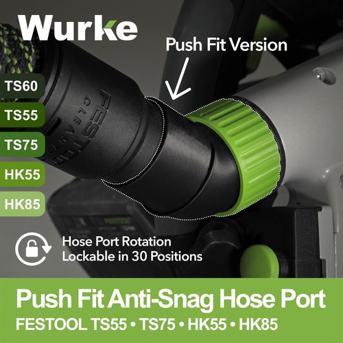 Push fit snag hose port - no,
