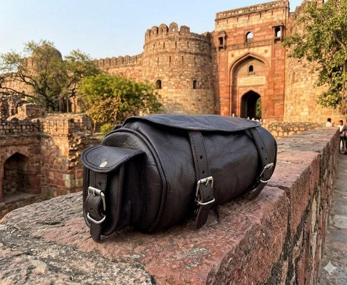 Leather motorcycle tool bag - motorcycle,