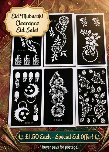 Small henna tattoo stencil - 1,