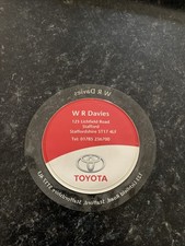 Toyota Tax Disc Holder Original Vintage Collectible Retro Rare Dealer