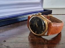 Cyma Navystar Watch Automatic Chronometric Gents Date gold 21 Jewels Vintage 