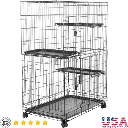 Durable tier cat playpen - cat,