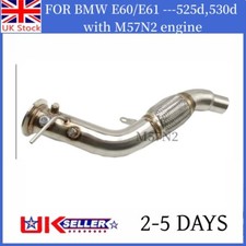 EXHAUST SPORTS DOWNPIPE FOR BMW E90 E91 325D 330D M57N2 E60 E61 525D 530D M57 UK