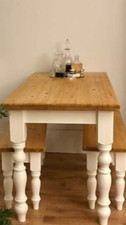 5ft farmhouse Dining set: 150