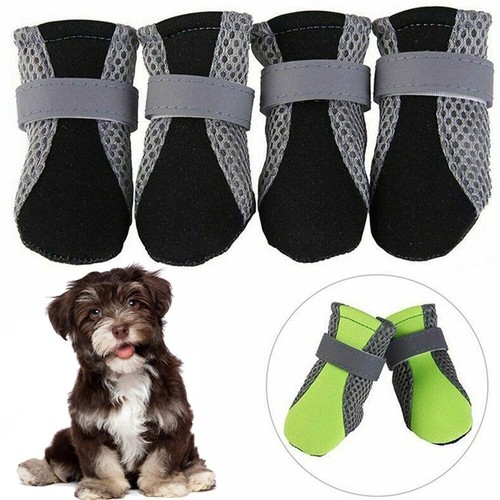 4pcs nonslip dog mesh boots - nonslip,