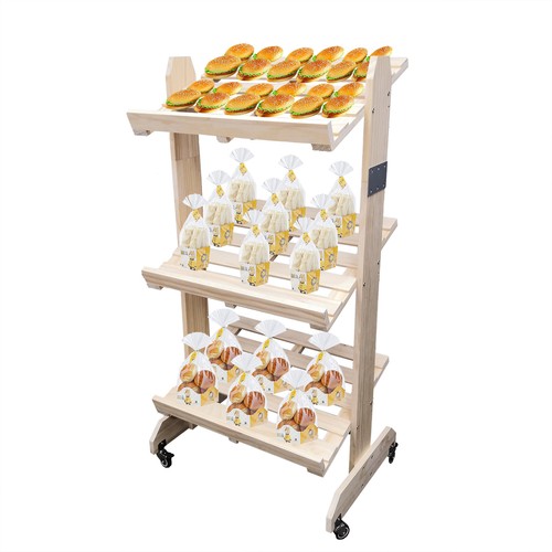 Wood bakery rack bread - wood,