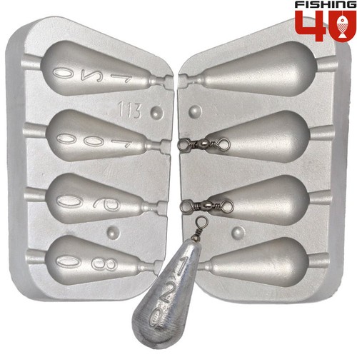 Pear lead weight mould - pear,