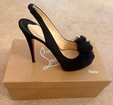 Christian Louboutin So Private 120 Satin Crepe UK 8.5 EU 41.5 Superb