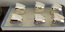 Newbridge Silverware Tulip Napkin Rings Set of 6 Silver-Plated - J343