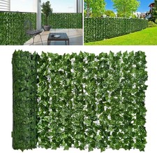 Artificial Hedge Ivy Leaf Garden Fence Roll Privacy Screen Wall Cover 3m