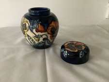 Moorcroft ginger jar pansy